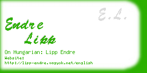 endre lipp business card